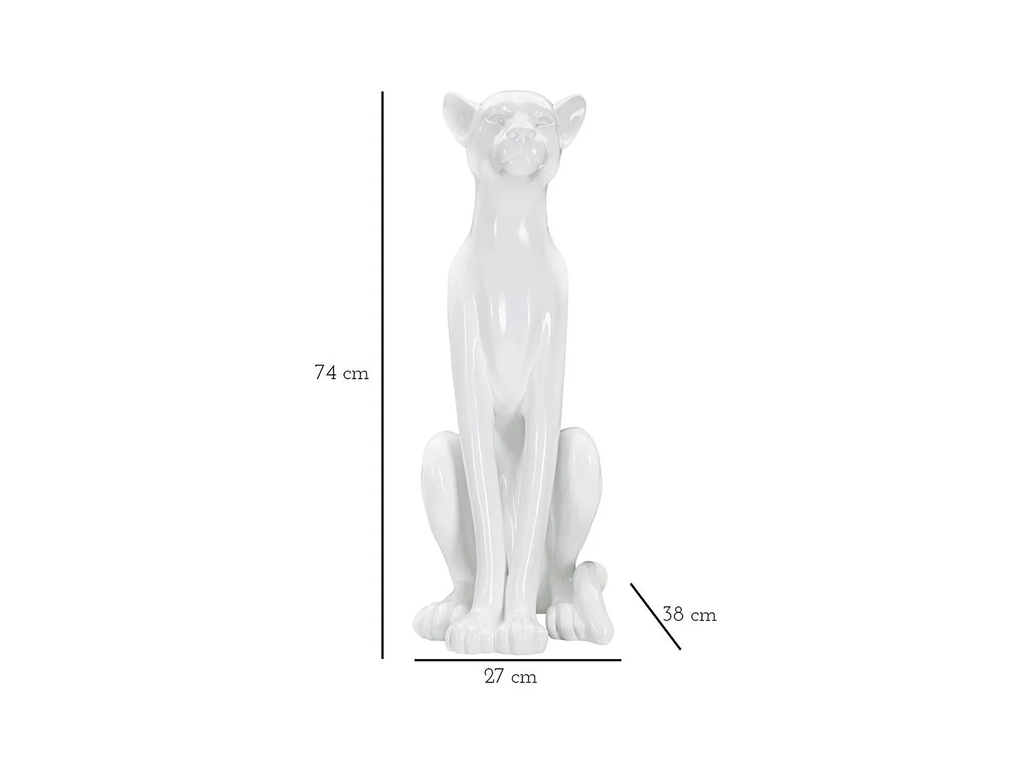 Escultura MF365, Branco, 27x38x74 cm, Epikasa