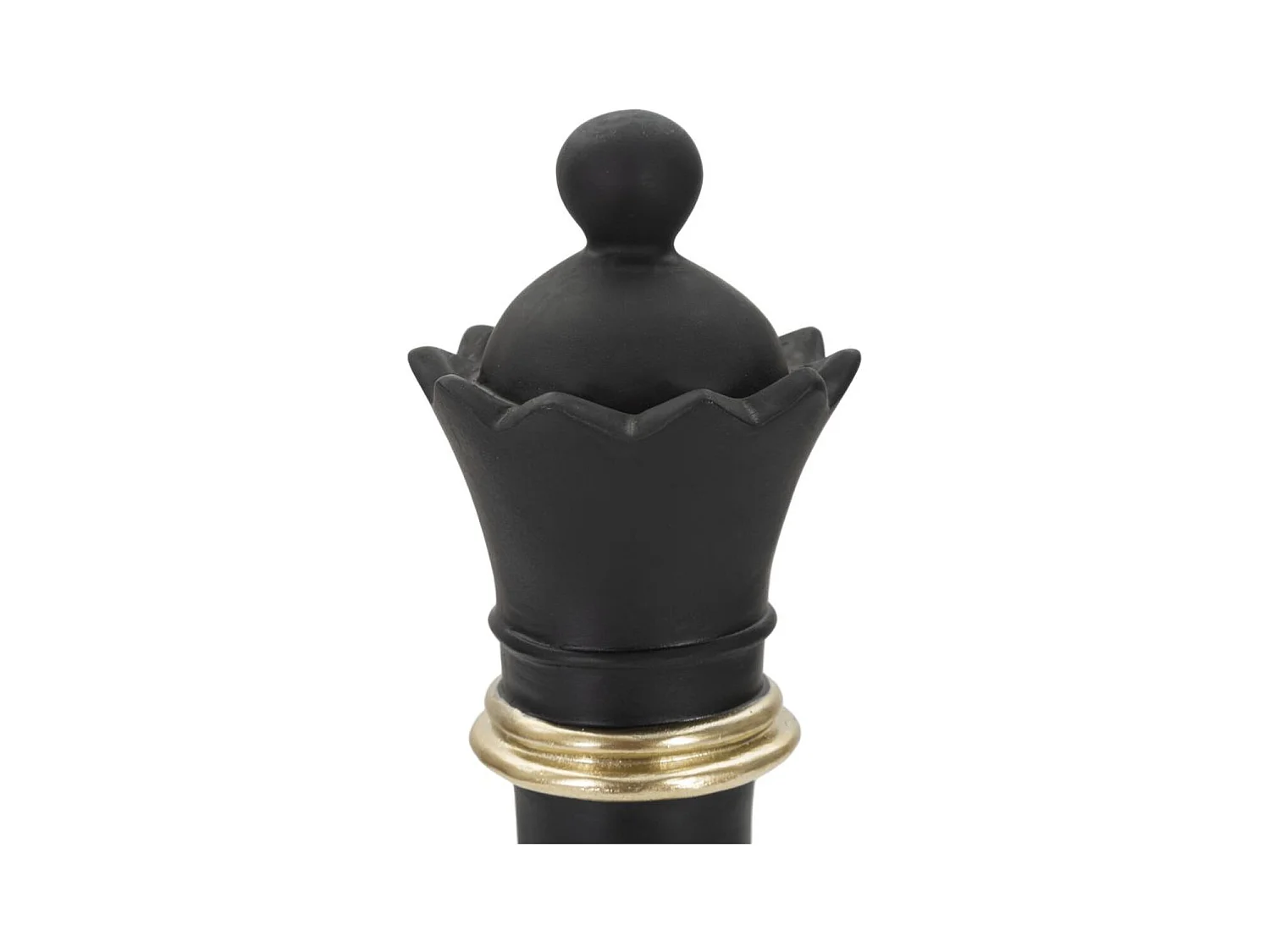 Beeldhouwwerk Schaken 14, Zwart, 9x9x25,5 cm, Epikasa