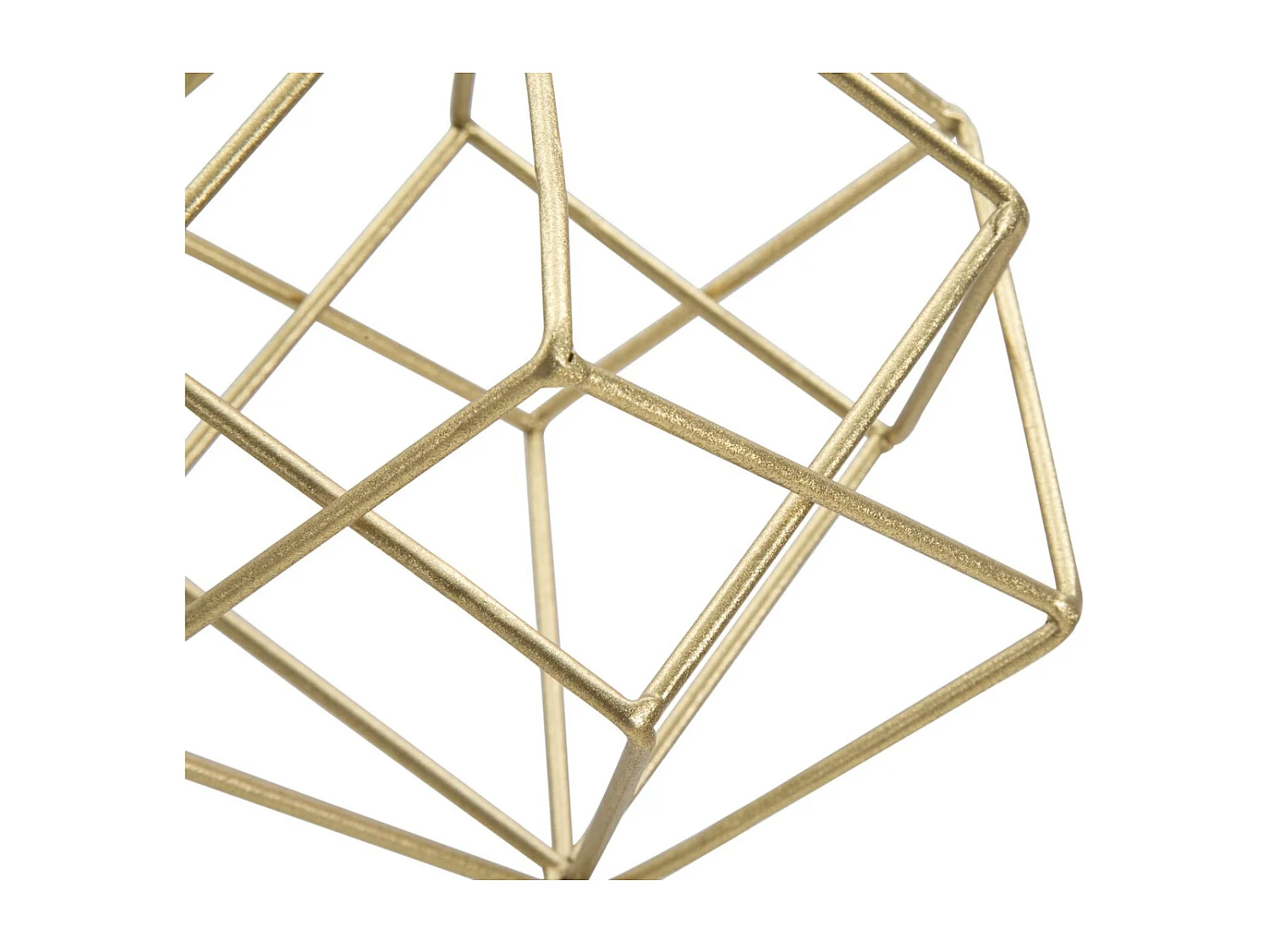 Rzeźba Sześciany 1, Złoto, 16x18x52,5 cm, Seven Design