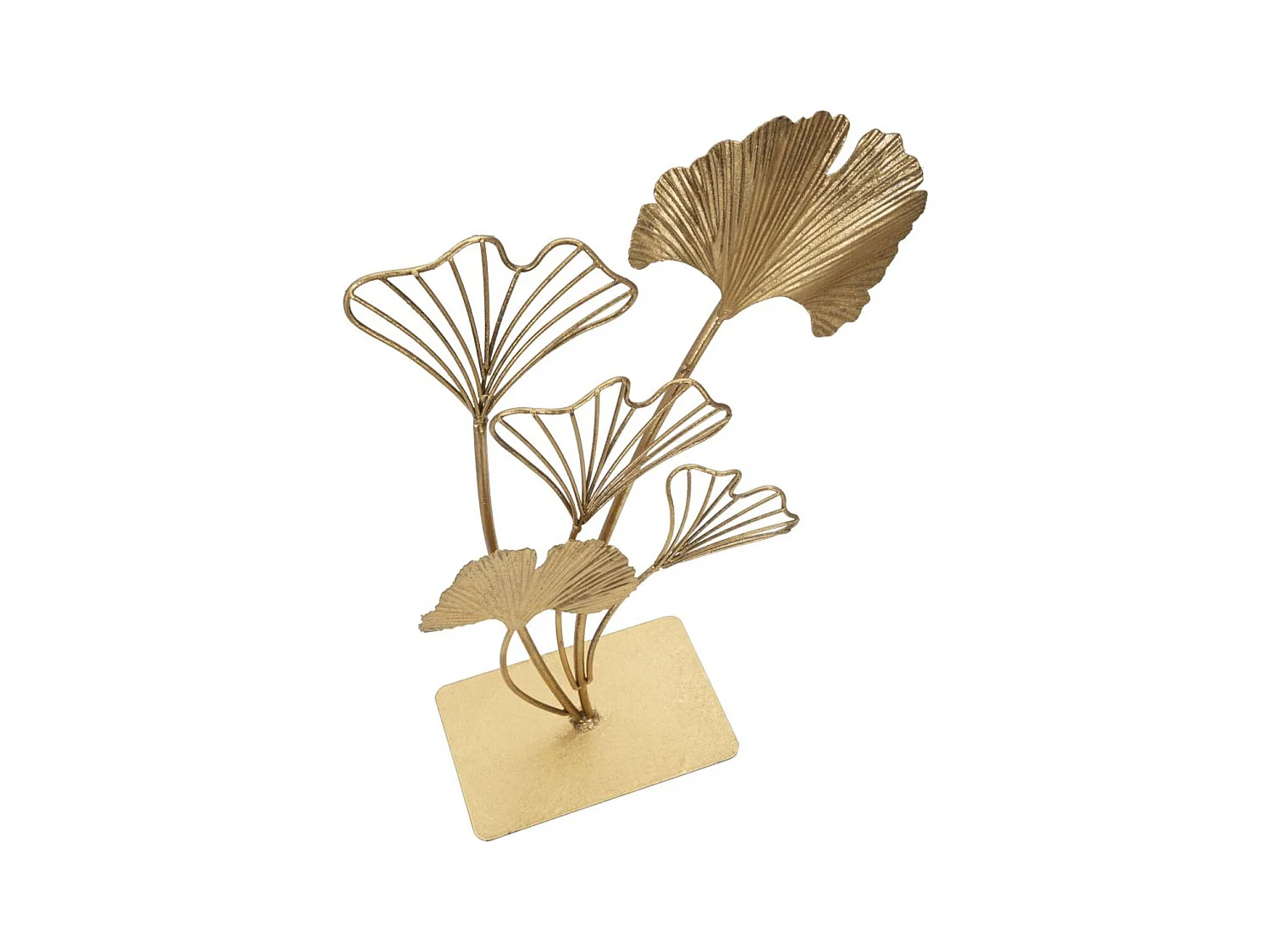 Beeldhouwwerk Blad 62, Goud, 26x11,5x44,5 cm, Epikasa