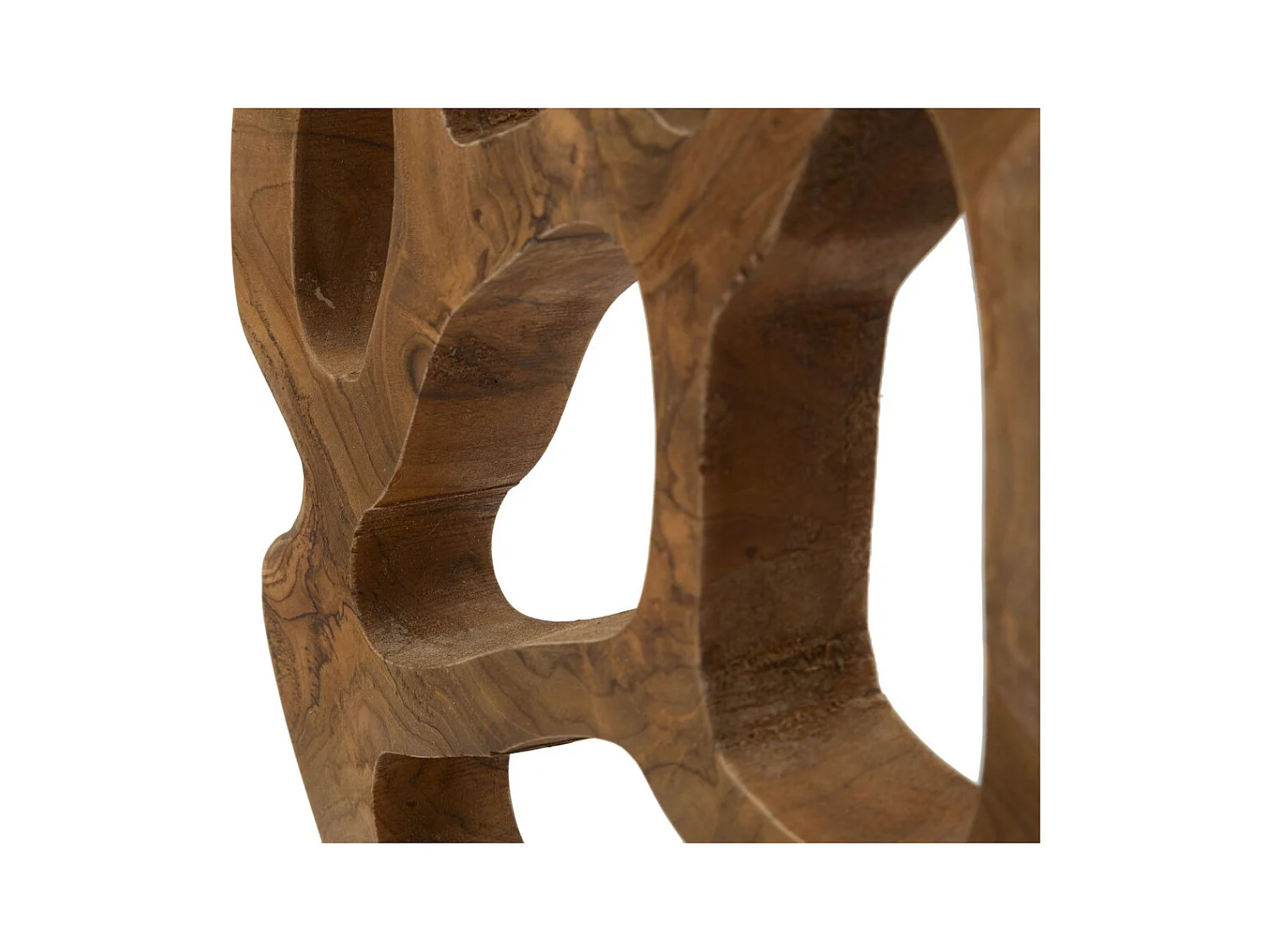 Beeldhouwwerk Wortel 5, Bruin, 25x10x38 cm, Epikasa