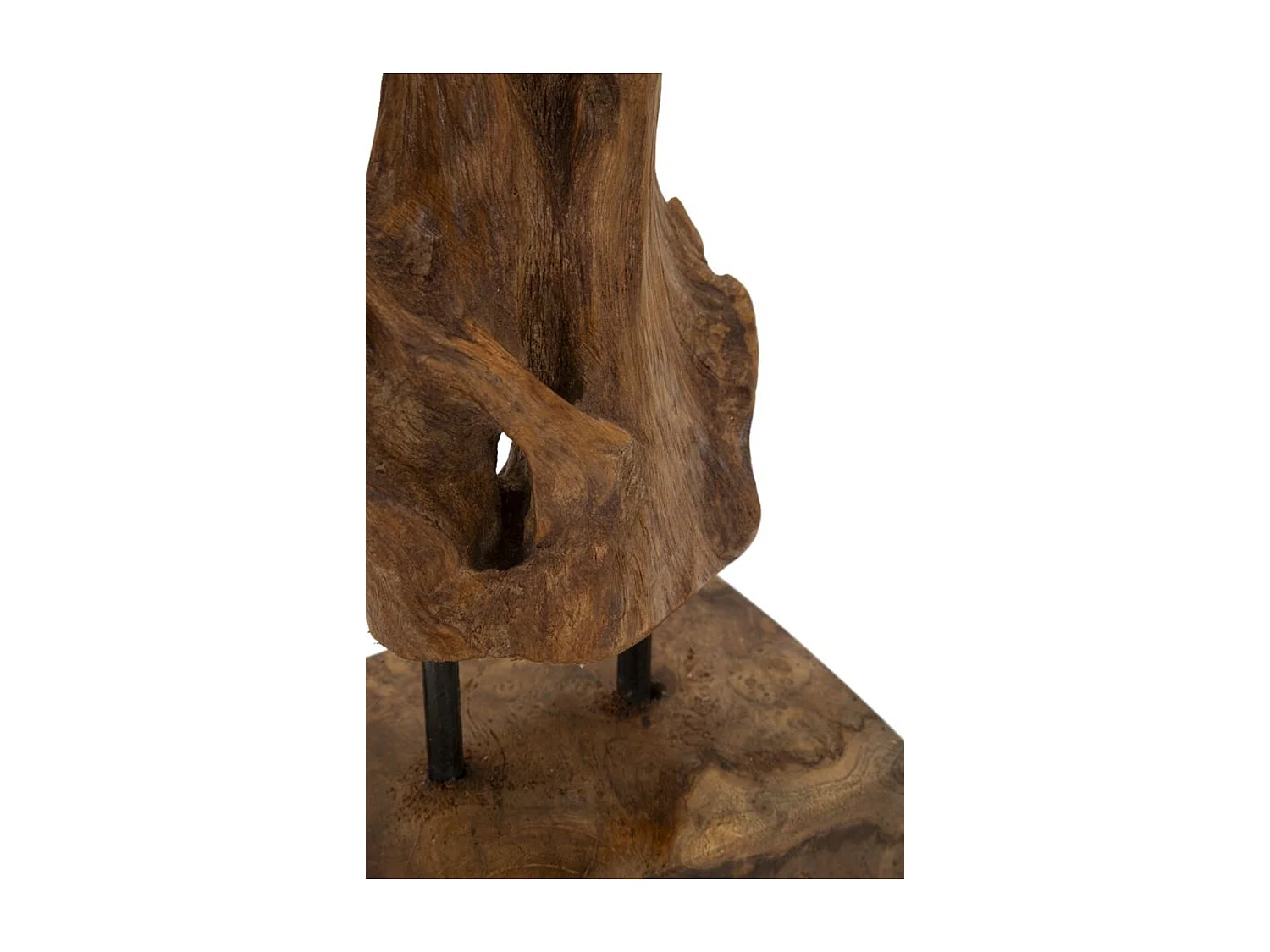 Sculpture Racine 4, Marron, 20x11x34 cm, Seven Design