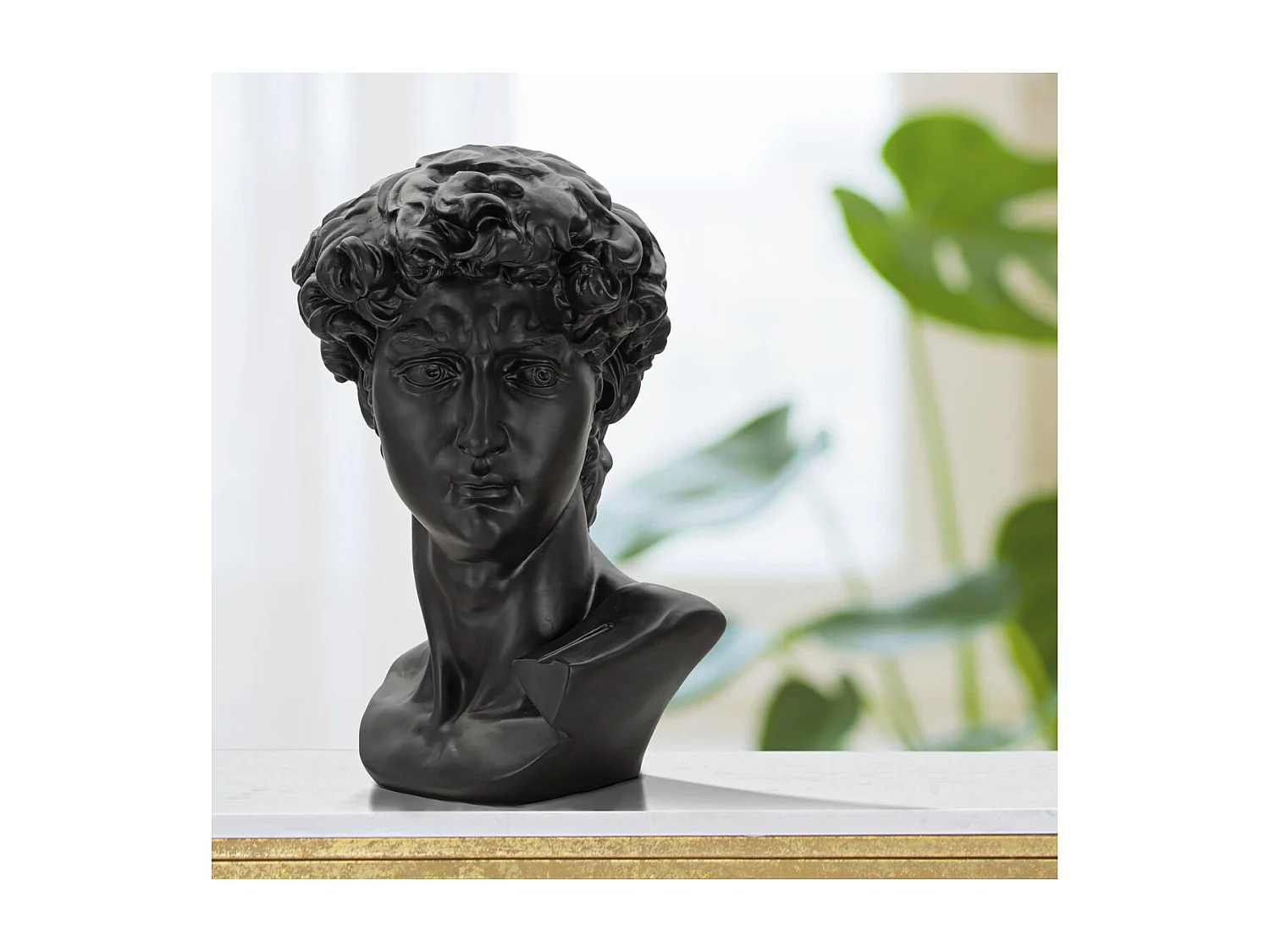 Sculpture Grèce, Noir, 44x35,5x60 cm, Seven Design