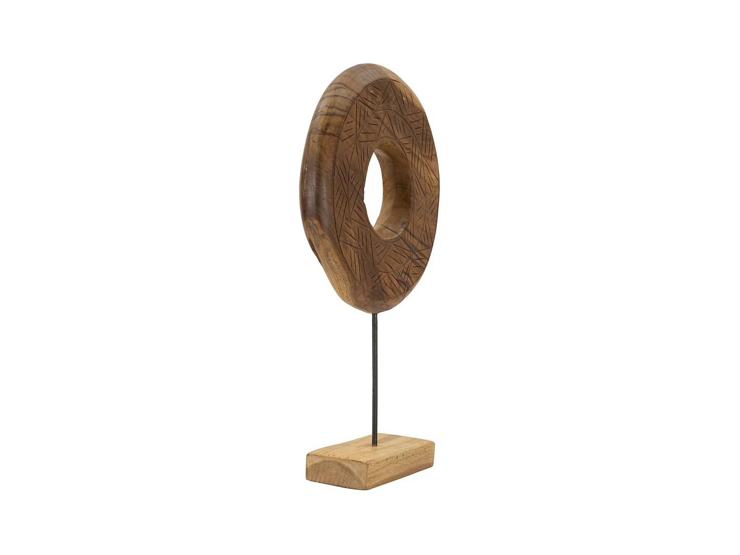Escultura Círculos 36, Castanho, 35x10x58 cm, Epikasa