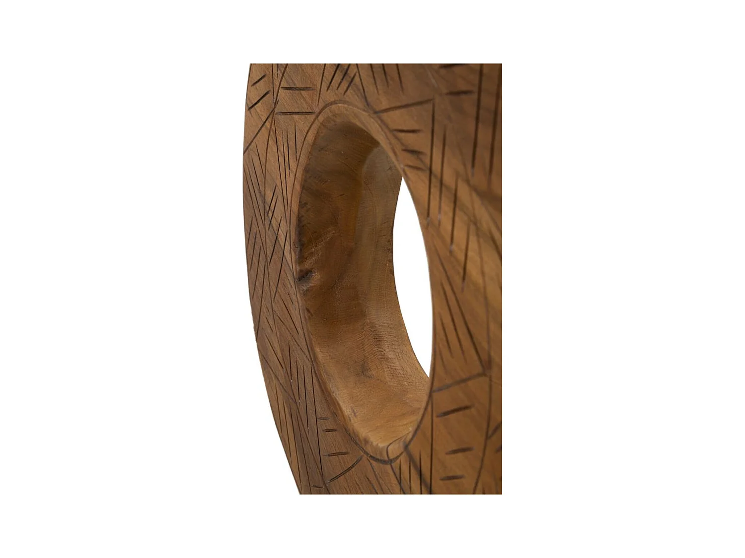 Escultura Círculos 36, Castanho, 35x10x58 cm, Epikasa