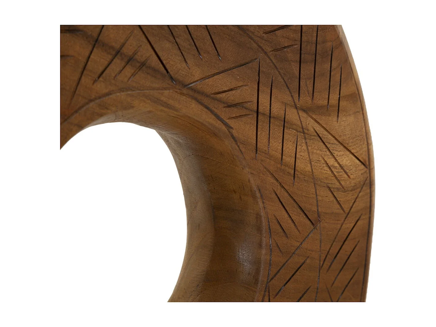 Sculpture Cercles 36, Marron, 35x10x58 cm, Seven Design