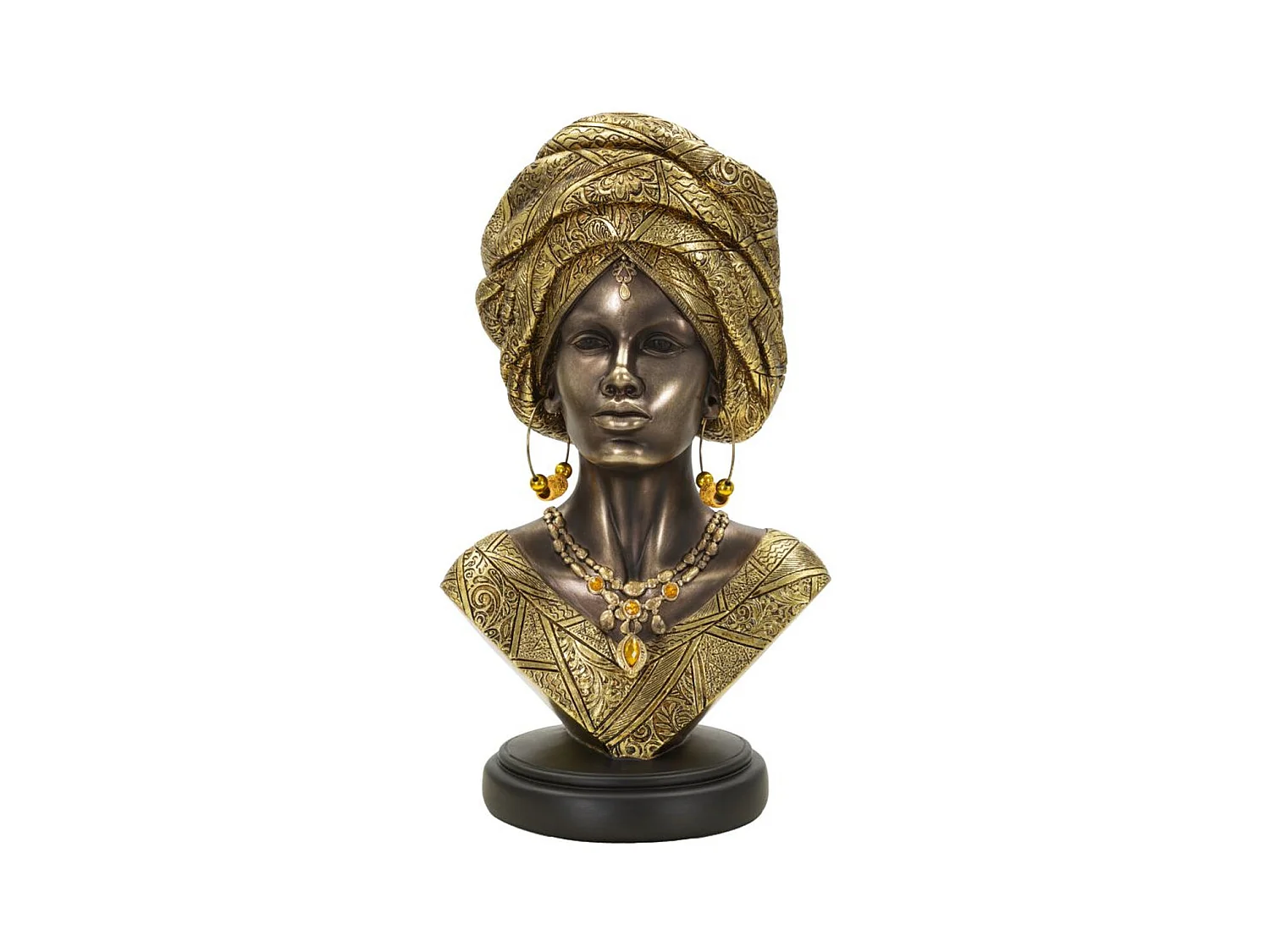 Sculpture Afrique 9, Multicouleur, 21x16x38 cm, Seven Design