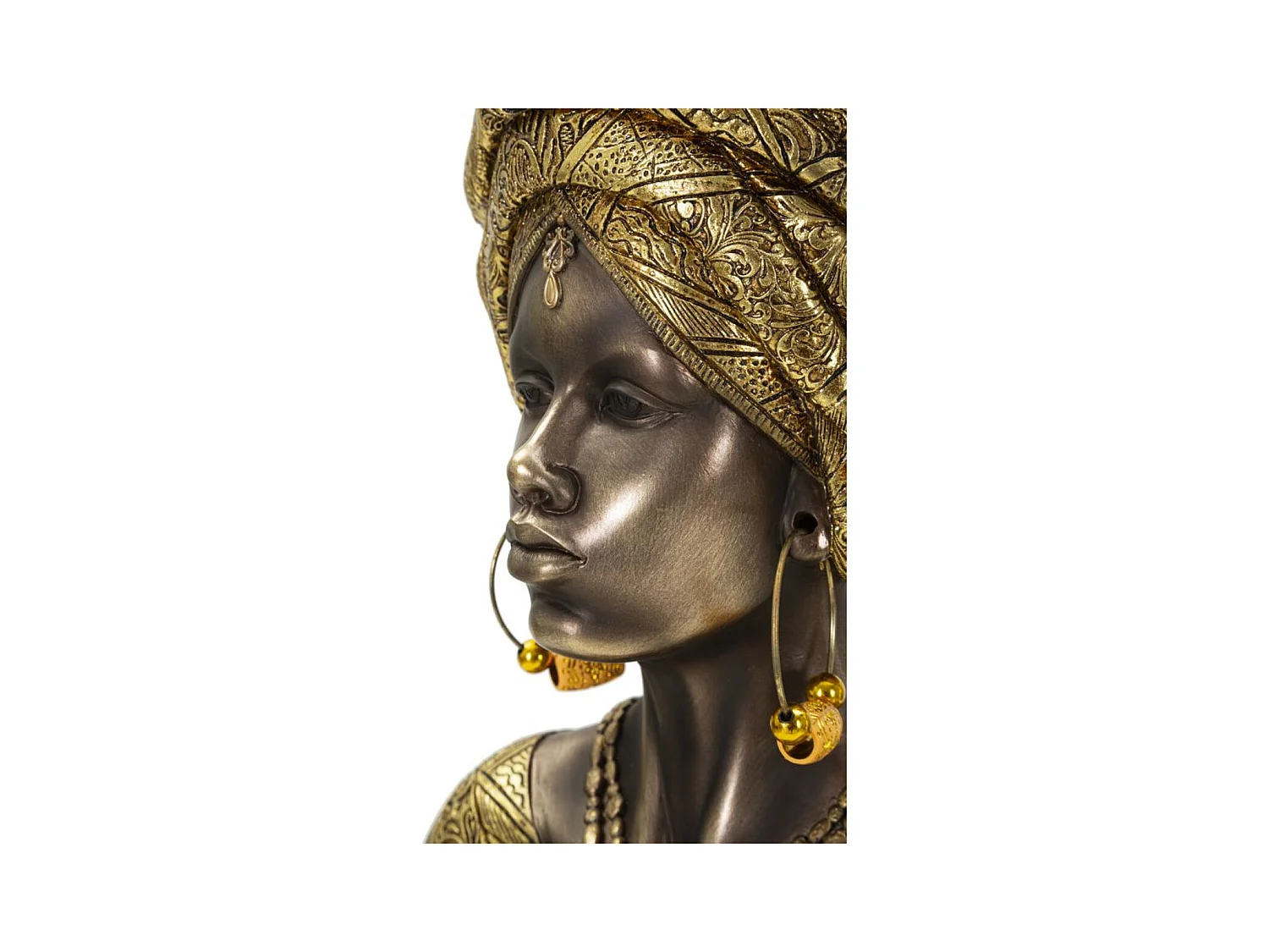 Sculpture Afrique 9, Multicouleur, 21x16x38 cm, Seven Design