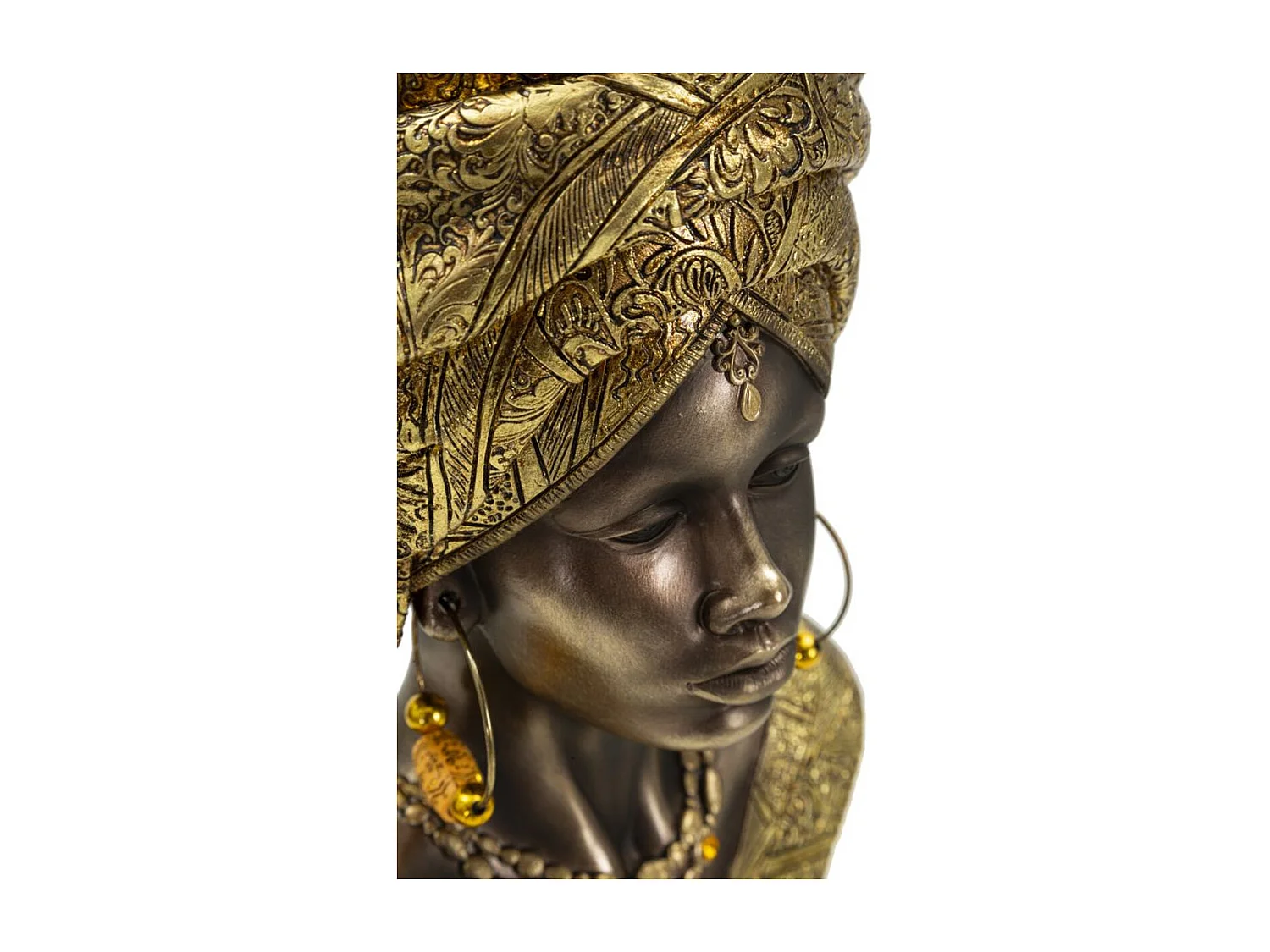 Escultura África 9, Multicolorido, 21x16x38 cm, Seven Design