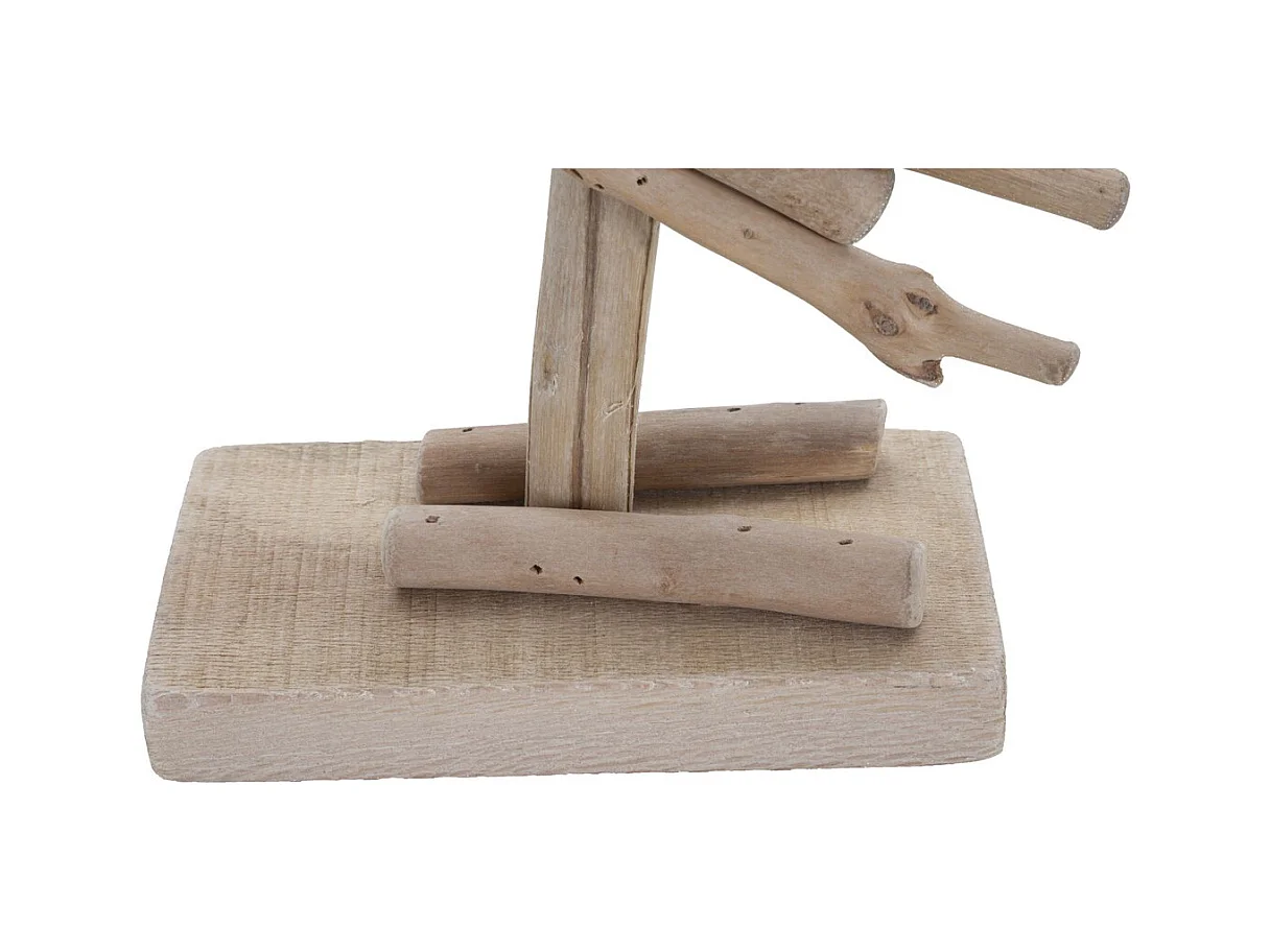 Rzeźba Flamingo, Brązowy, 31x9x56 cm, Epikasa