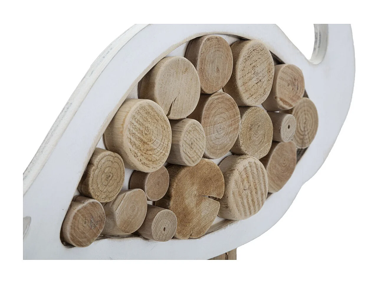 Sculpture Flamant, Marron, 31x9x56 cm, Seven Design