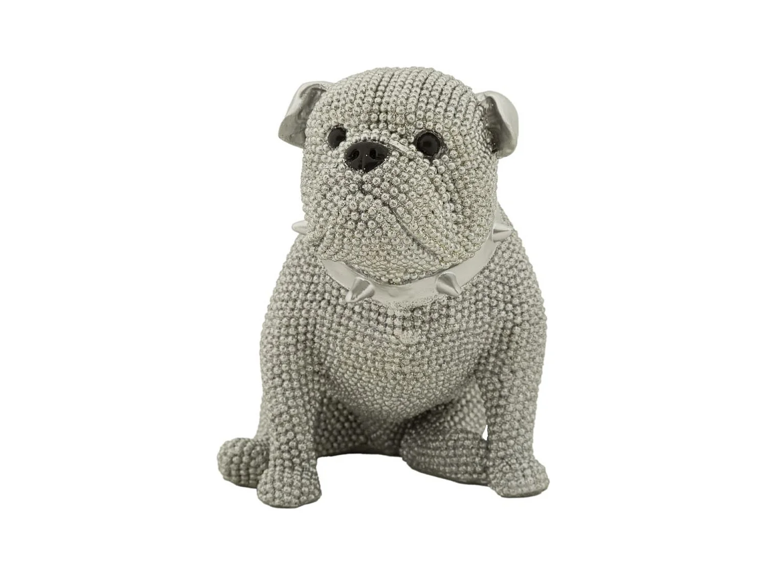 Beeldhouwwerk Hond 8, Zilver, 17x11x14 cm, Epikasa