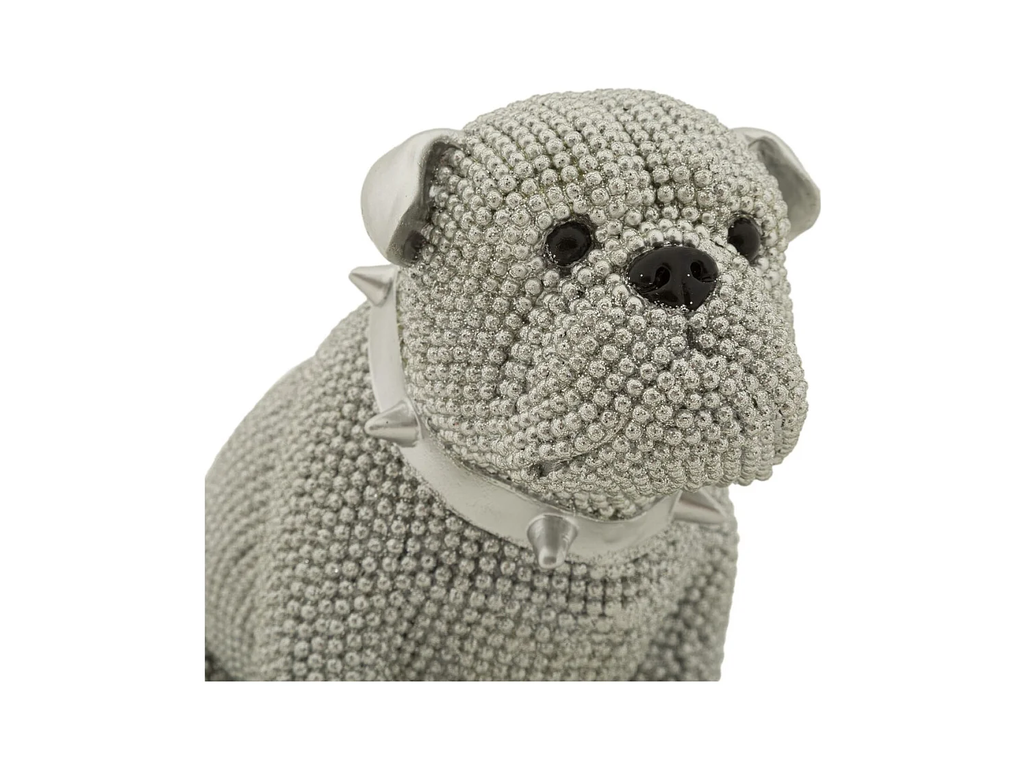 Beeldhouwwerk Hond 8, Zilver, 17x11x14 cm, Epikasa