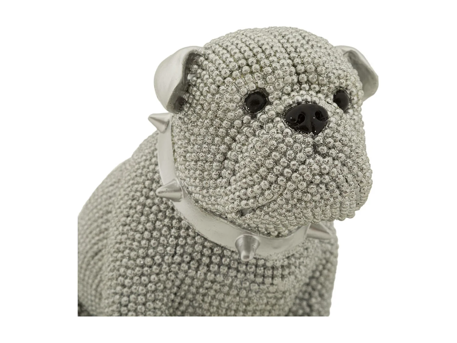 Rzeźba Pies 8, Srebrny, 17x11x14 cm, Seven Design