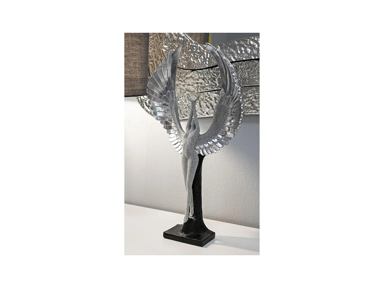 Escultura Fénix, Plata, 26x9x48 cm, Epikasa