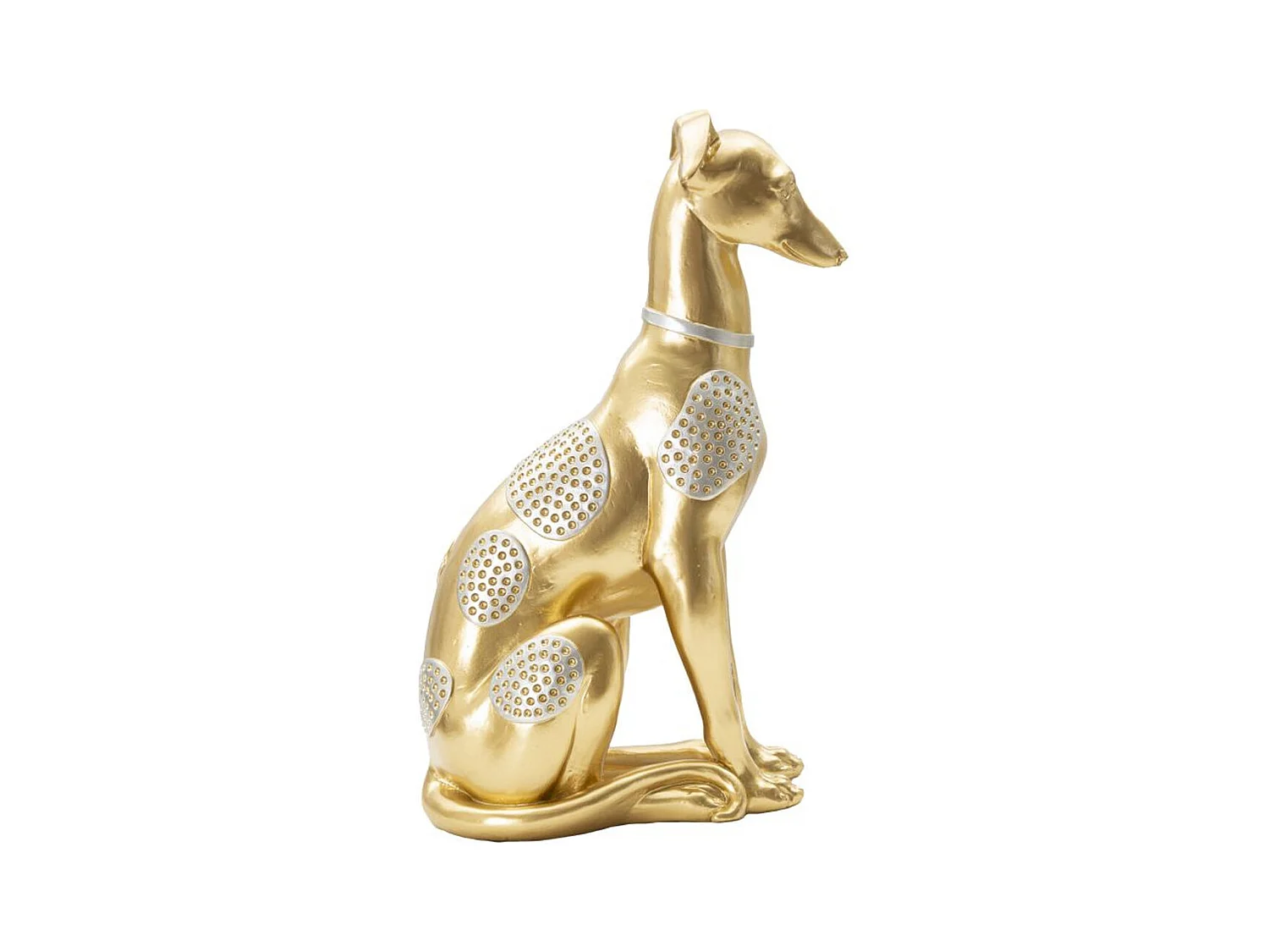 Escultura Cão 6, Ouro, 19,8x10x29 cm, Epikasa