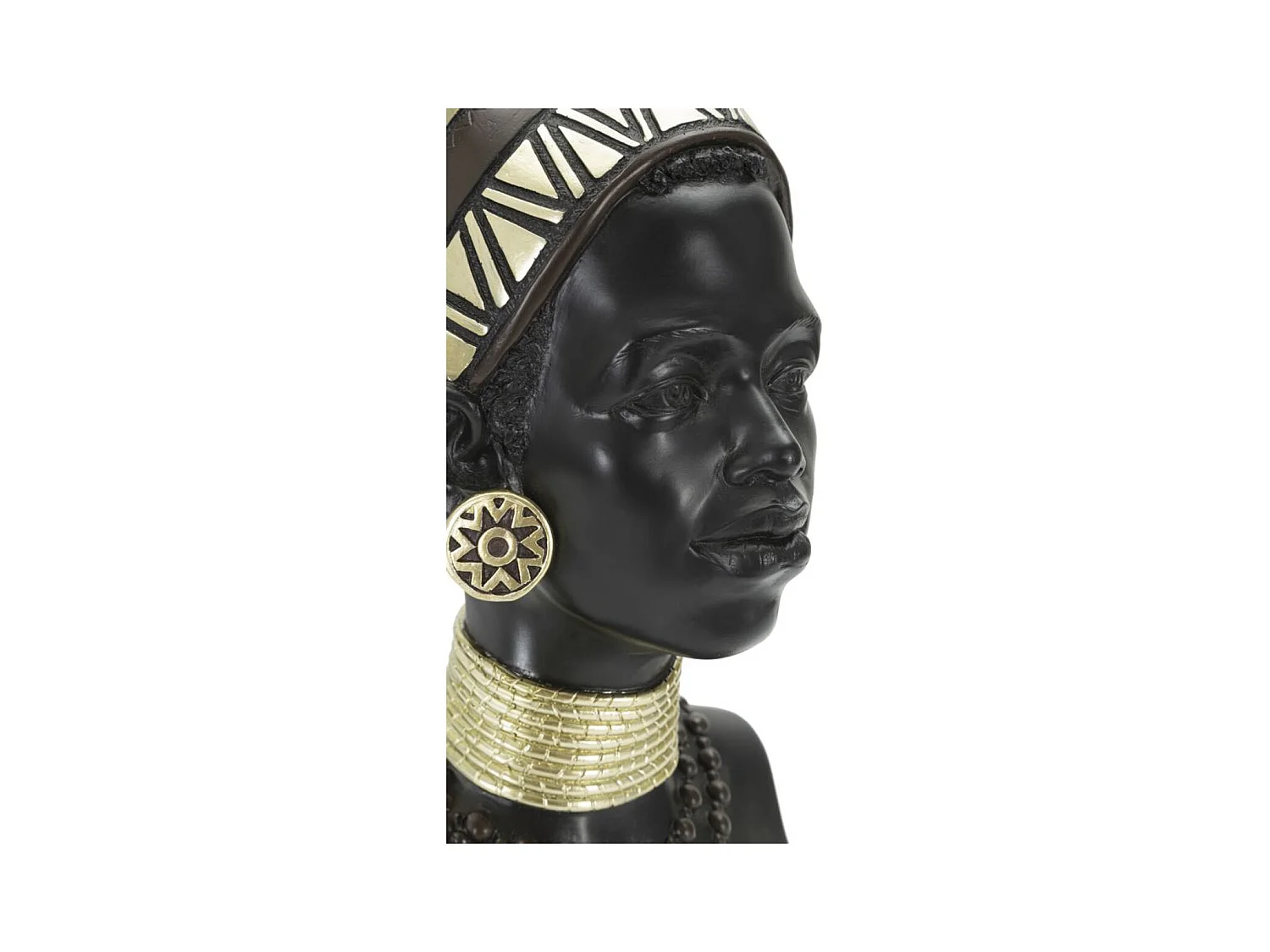 Rzeźba Afryka 7, Czarny, 23x19x38,5 cm, Epikasa