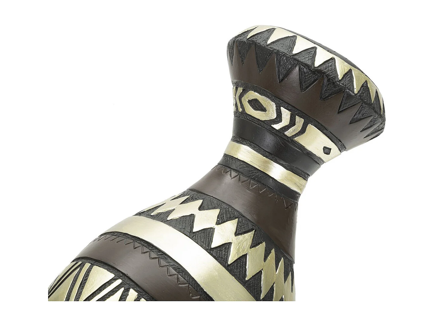 Rzeźba Afryka 7, Czarny, 23x19x38,5 cm, Seven Design