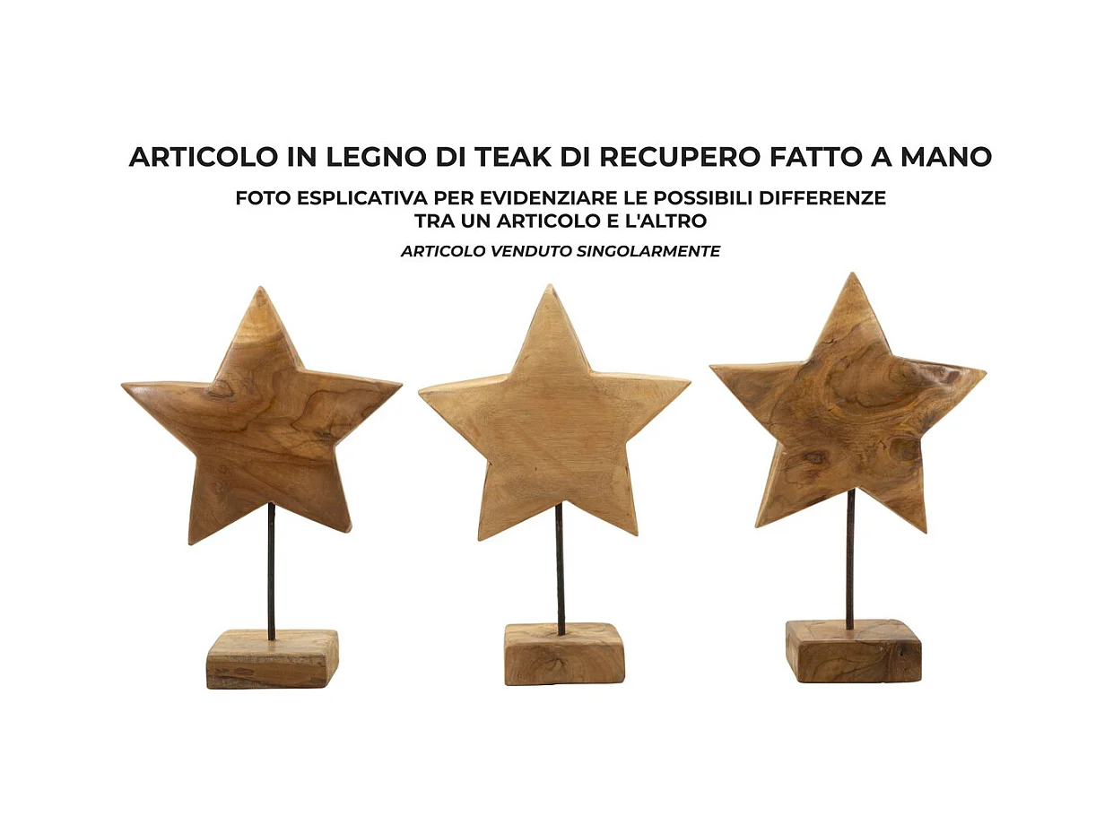 Rzeźba Gwiazda, Brązowy, 28x12x42 cm, Epikasa