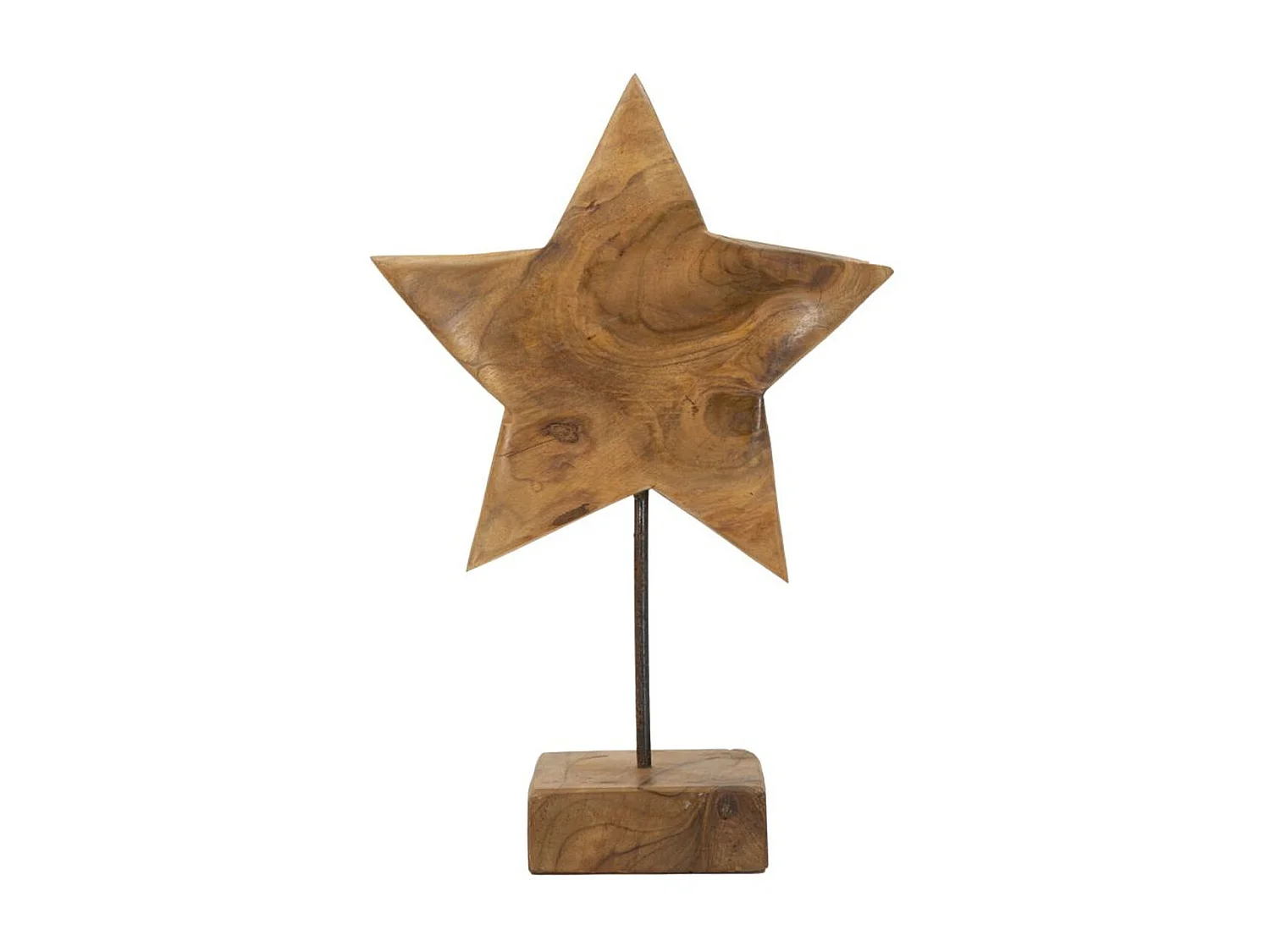 Sculpture Stella, Marron, 28x12x42 cm, Seven Design