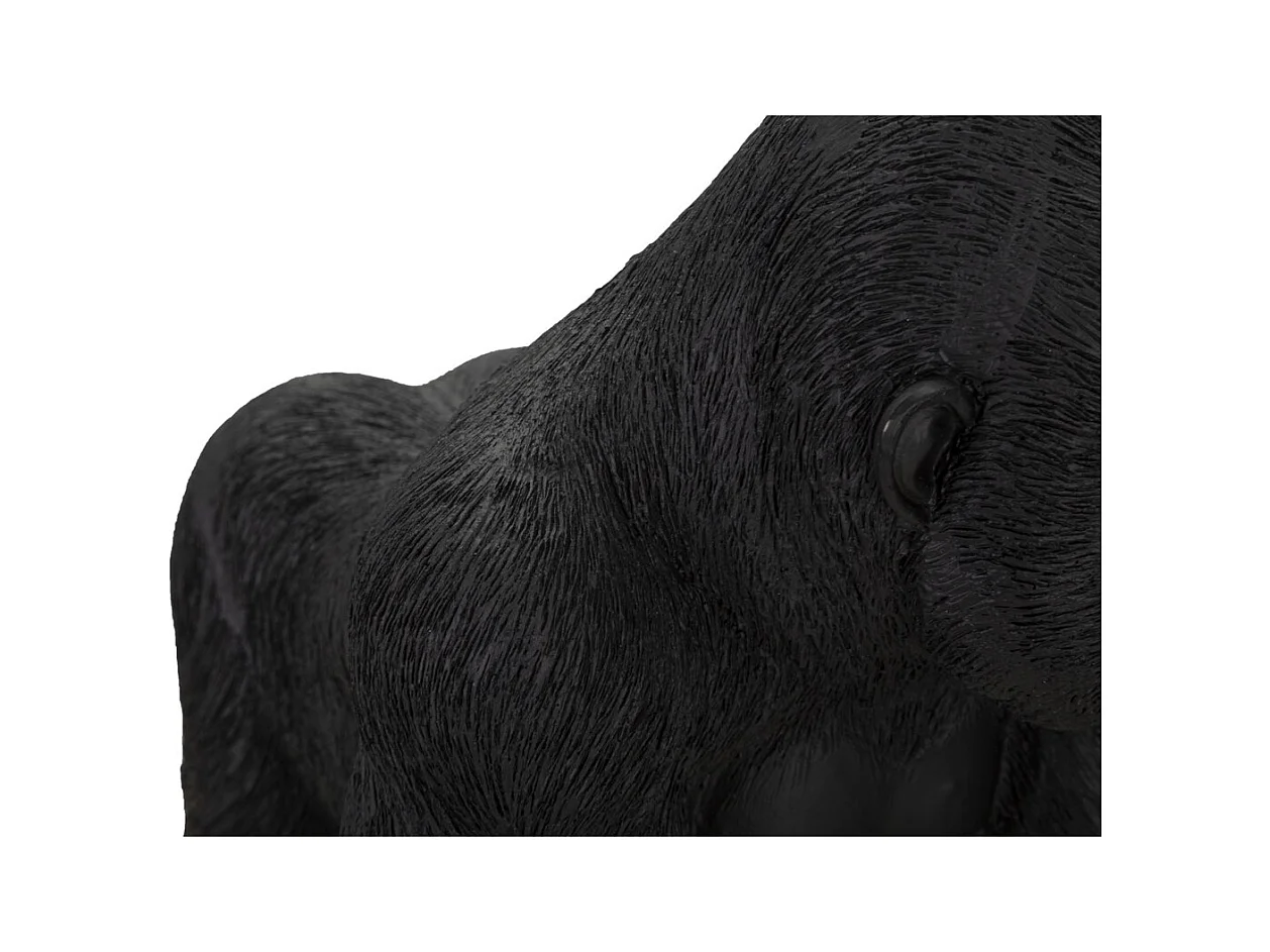 Scultura Gorilla 2, Nero, 35x21,5x37,5 cm, Epikasa