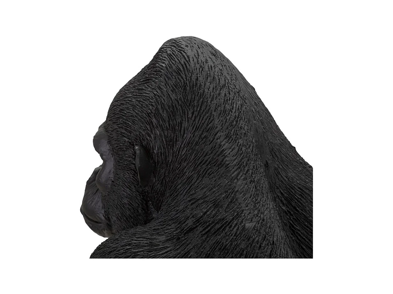 Scultura Gorilla 2, Nero, 35x21,5x37,5 cm, Epikasa