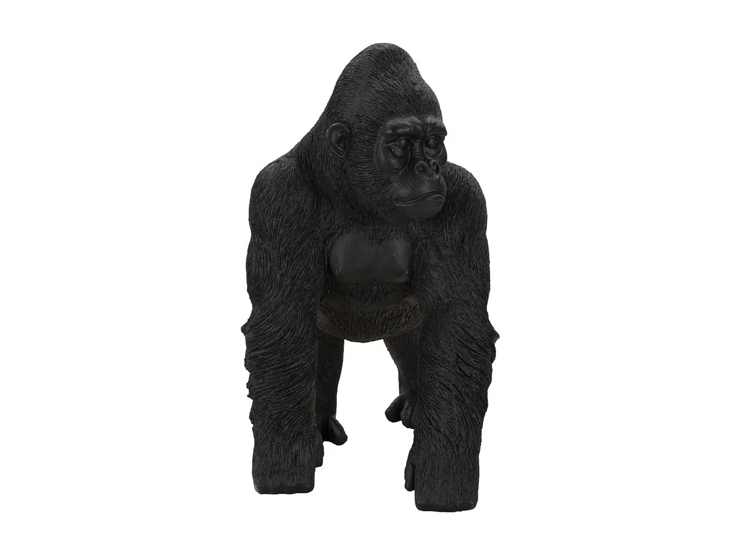 Sculpture Gorille 2, Noir, 35x21,5x37,5 cm, Seven Design