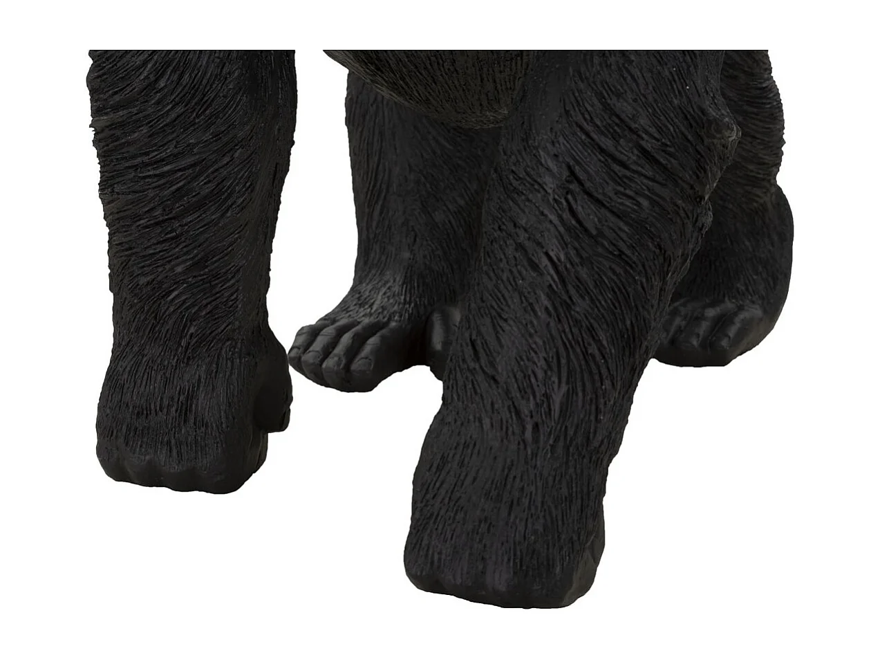 Sculpture Gorille 2, Noir, 35x21,5x37,5 cm, Seven Design