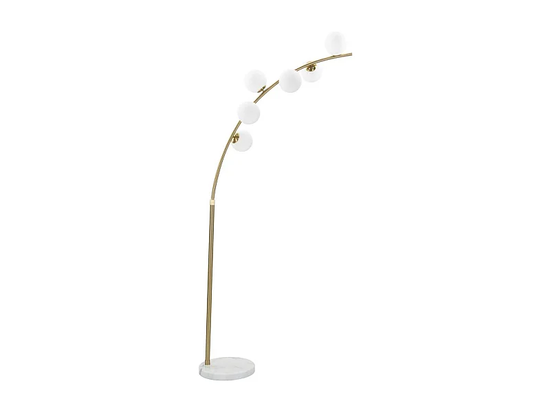 Lampa Podłogowa MF208, Złoto, 130x45x220 cm, Seven Design