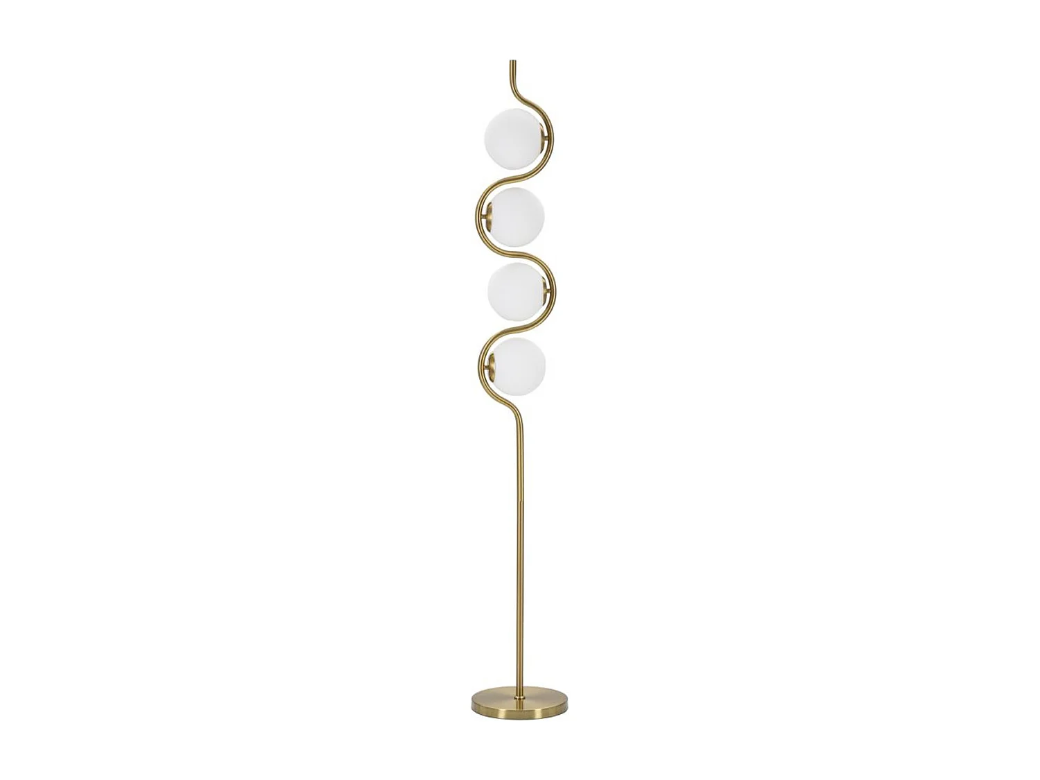 Lampadaire Alarico, Or, 25x25x165 cm, Seven Design