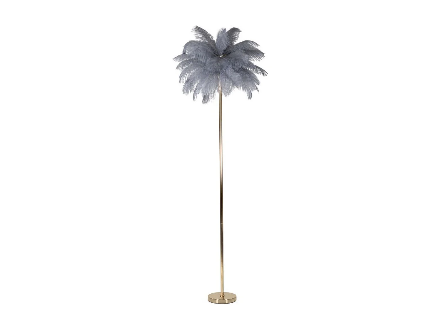 Lampadaire Plumes 8, Gris, 55x55x160 cm, Seven Design