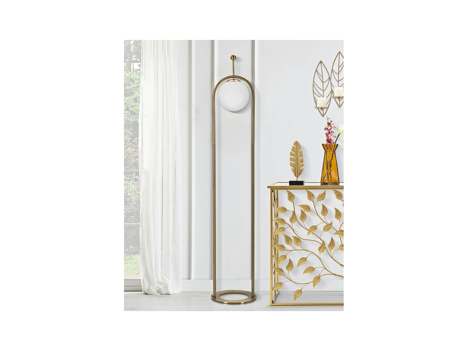 Staande Lamp MF206, Wit, 28x28x168 cm, Epikasa