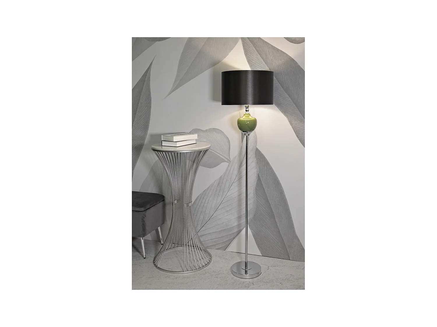 Candeeiro de Pé MF218, Verde, 40x40x160 cm, Epikasa