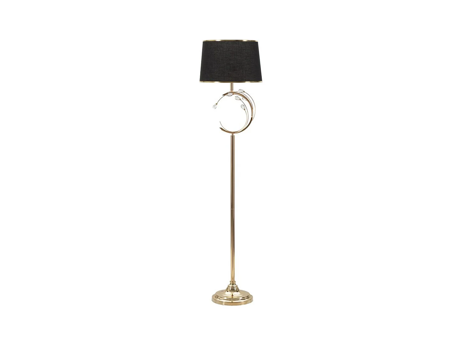 Lampadaire MF210, Noir, 38x38x160 cm, Epikasa