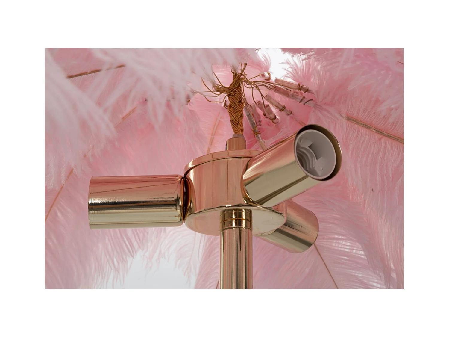 Lampadaire Plumes 10, Rose, 55x55x160 cm, Epikasa