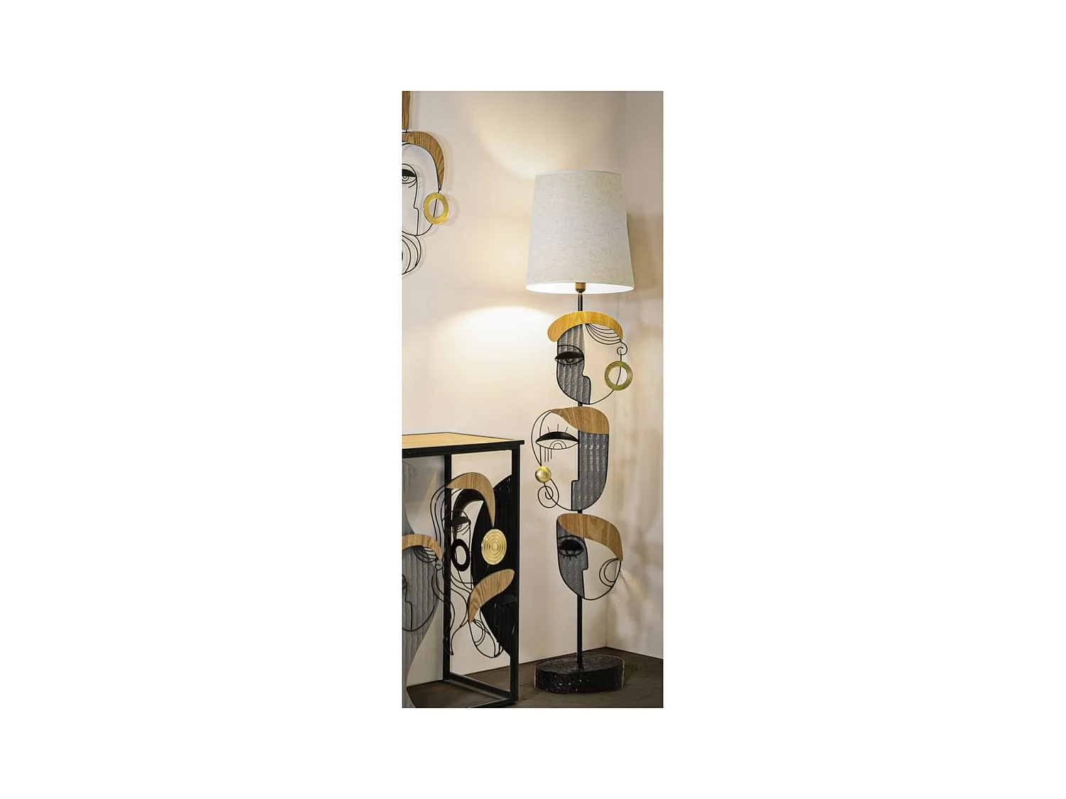 Staande Lamp MF192, Veelkleurig, 38x38x162,6 cm, Epikasa