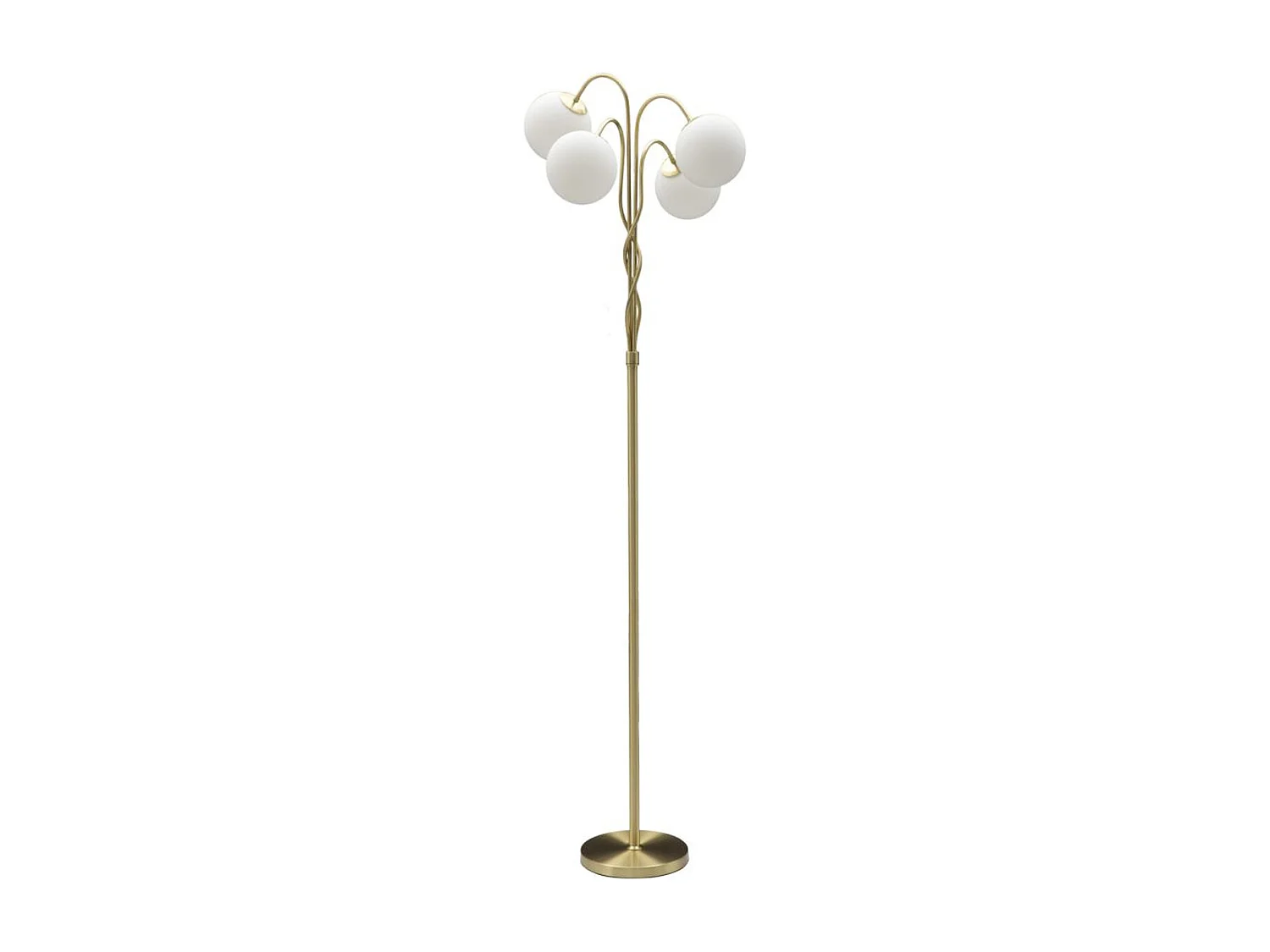 Lampa Podłogowa MF204, Złoto, 54x54x176 cm, Seven Design