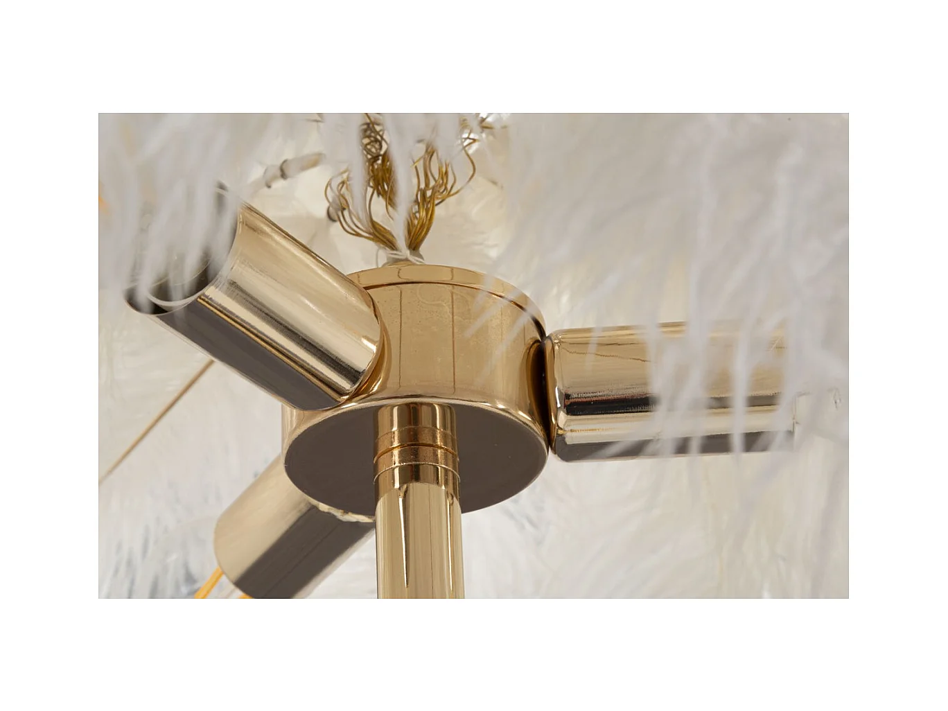 Lampadaire Plumes 9, Blanc, 55x55x160 cm, Epikasa