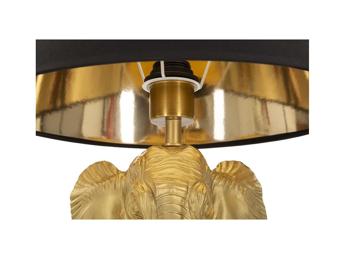 Staande Lamp Olifant 1, Zwart, 37x37x164 cm, Epikasa