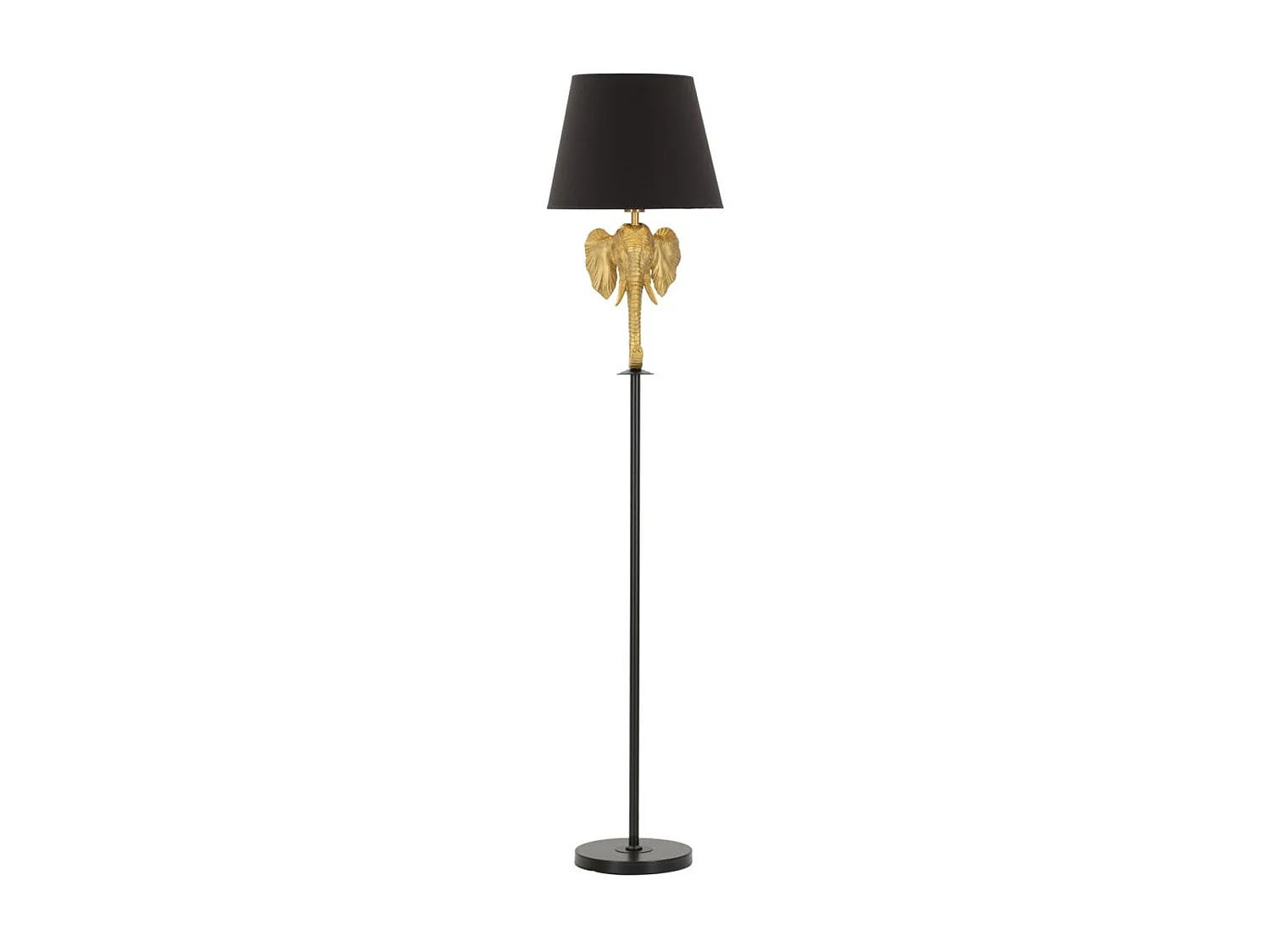 Lampa Podłogowa Słoń 1, Czarny, 37x37x164 cm, Seven Design