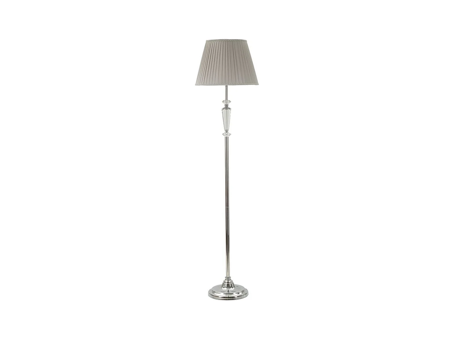 Lampada da Terra MF213, Argento, 40x40x164 cm, Epikasa