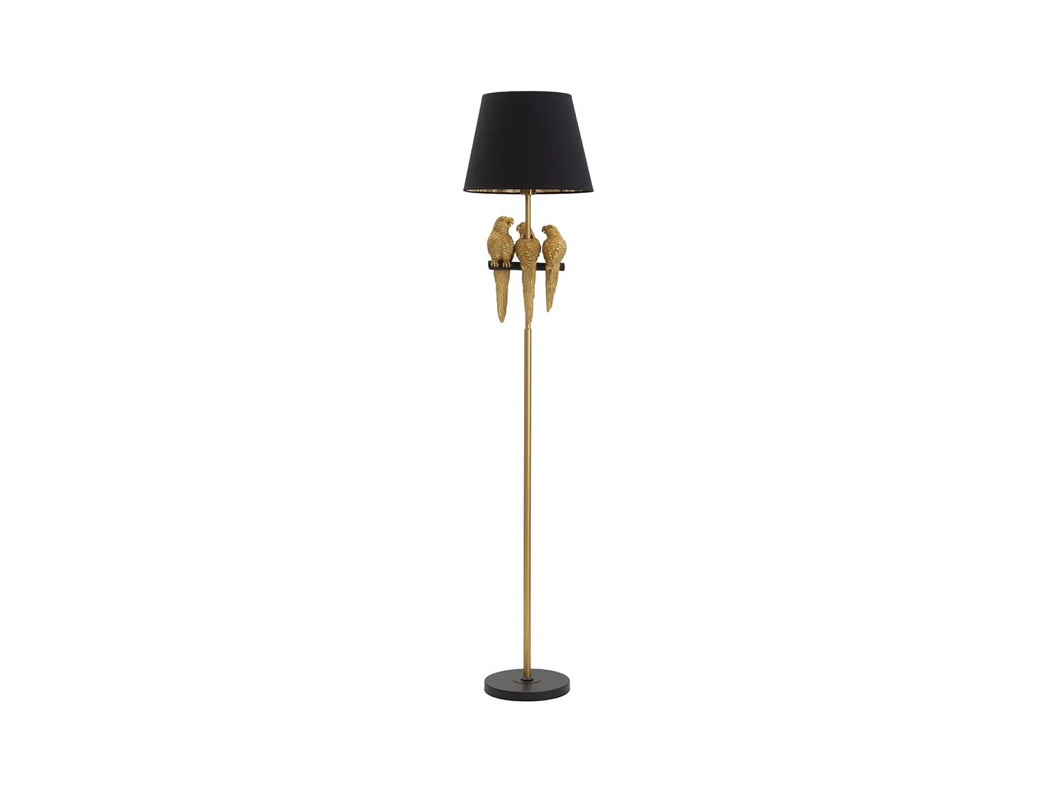 Lampadaire Perroquet 4, Noir, 37x37x164,5 cm, Epikasa