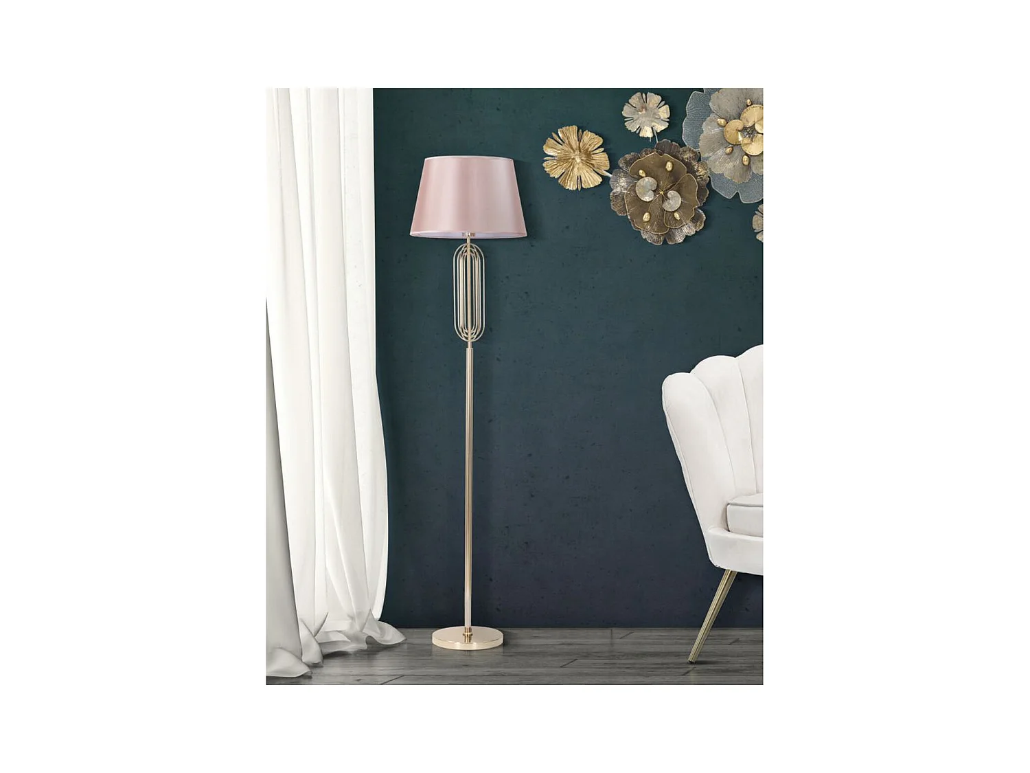 Lampa Podłogowa MF188, Różowy, 40x40x168,5 cm, Epikasa