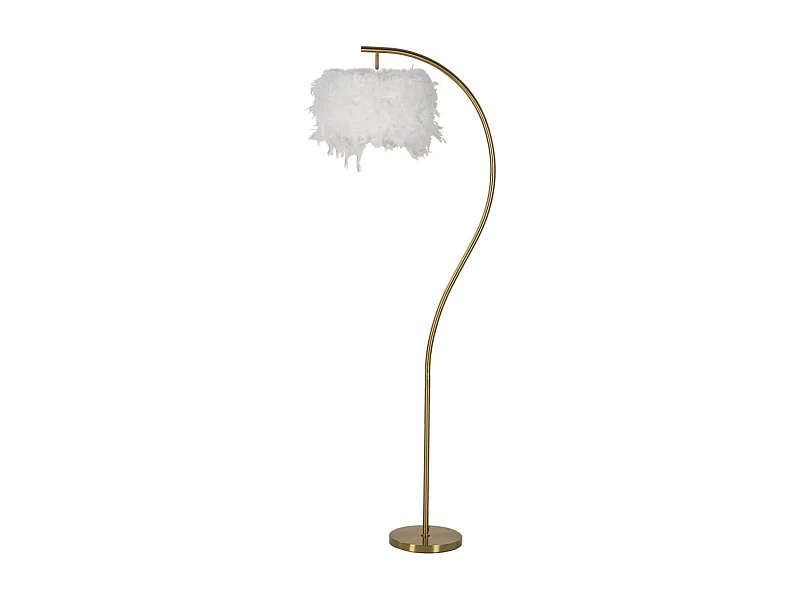 Lampada da Terra MF187, Bianco, 60x33x170 cm, Epikasa