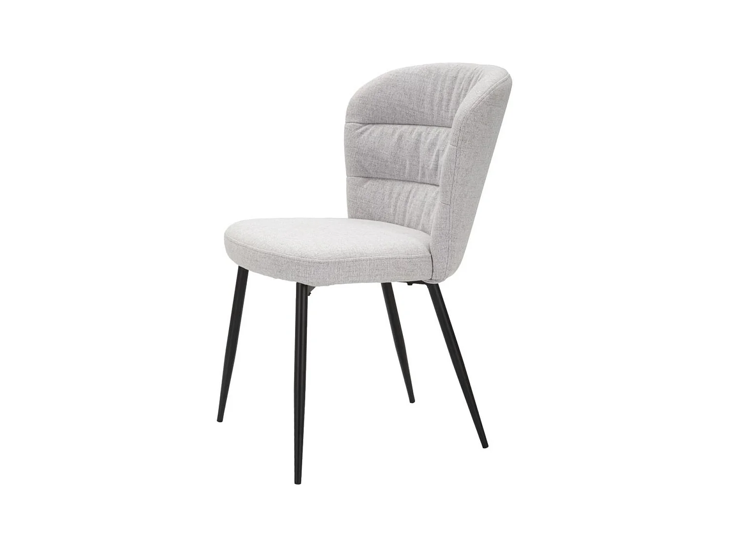 Set di 2 Sedie MF378, Grigio, 58x60,5x85 cm, Epikasa