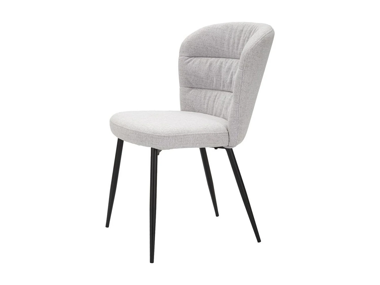 Lot de 2 Chaises MF378, Gris, 58x60,5x85 cm, Epikasa