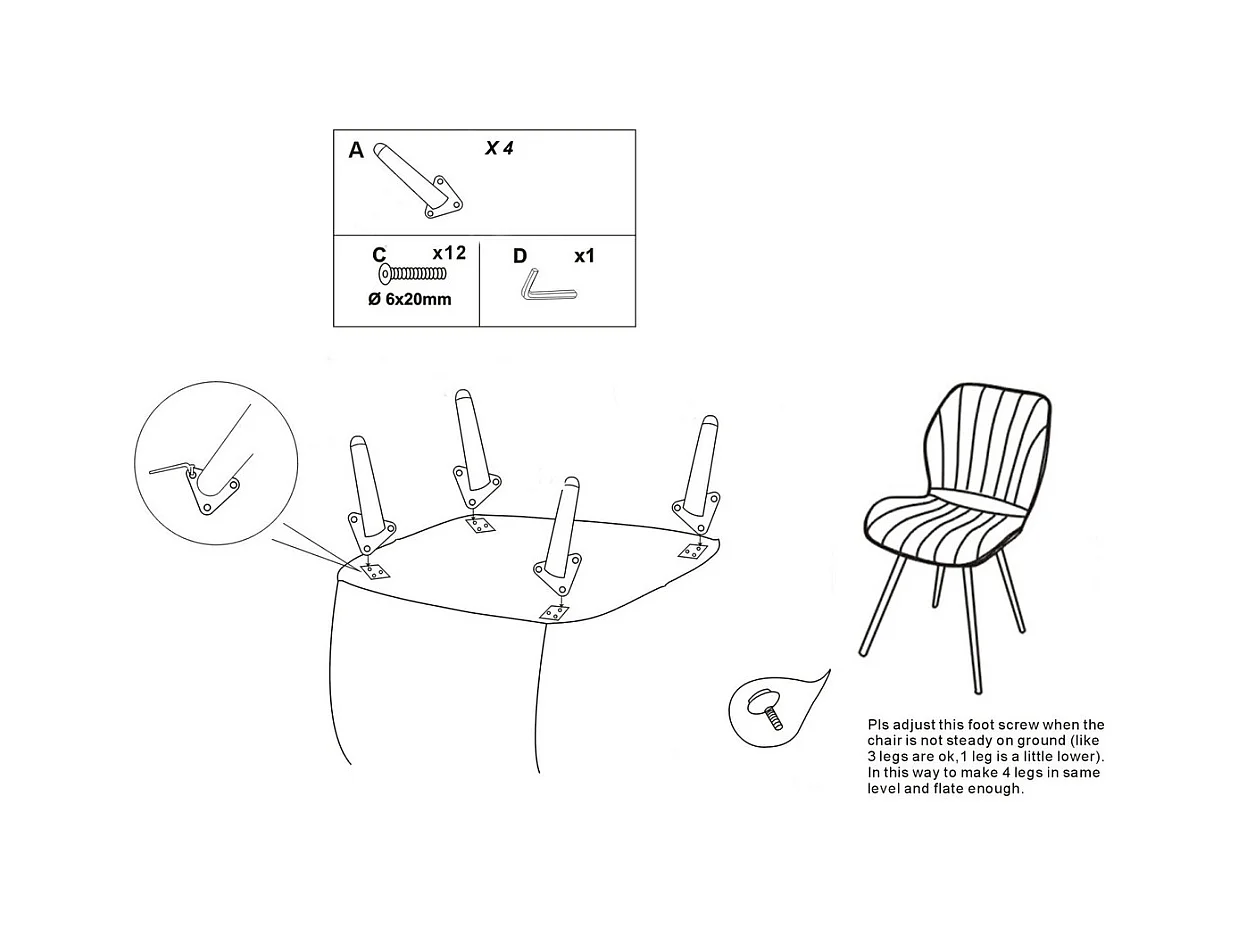 Zestaw 2 krzeseł MF384, Zielony, 46x58x77 cm, Epikasa