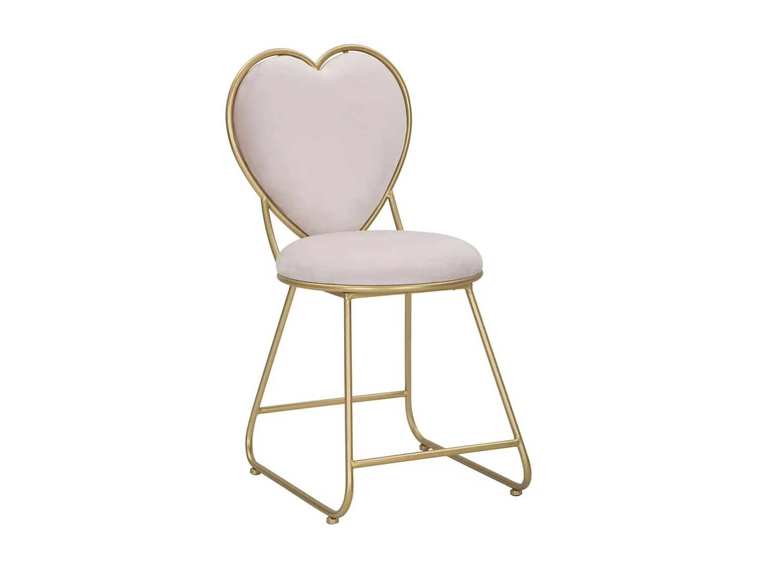 Krzesło Serce 14, Różowy, 37x47x80 cm, Seven Design