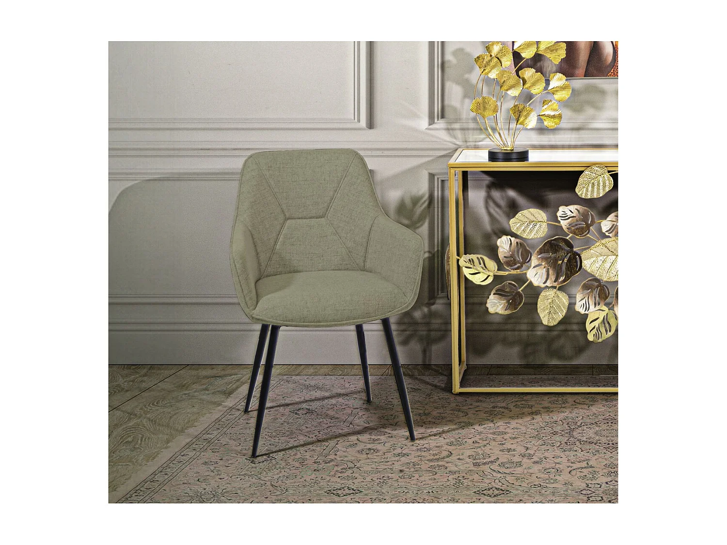 Juego de 2 Sillas MF380, Verde, 58x63x85,5 cm, Epikasa