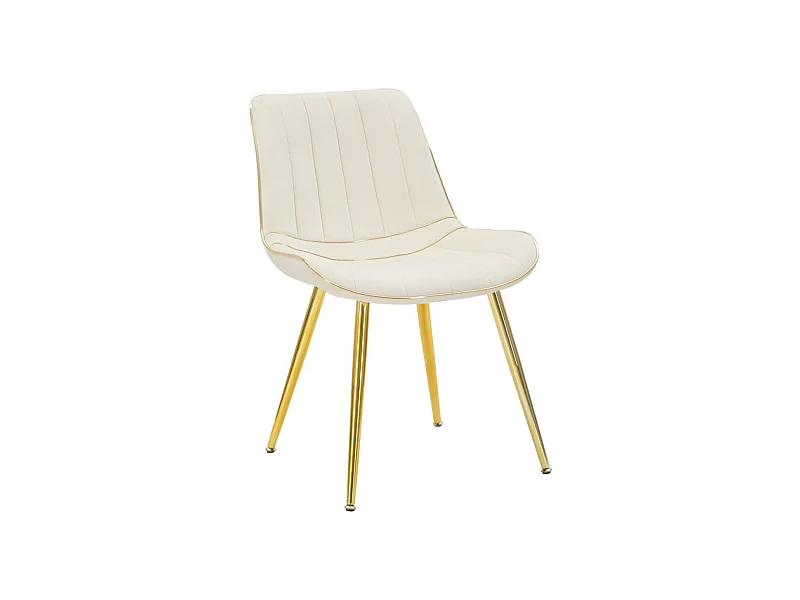 Lot de 2 Chaises MF382, Beige, 51x59x79 cm, Seven Design